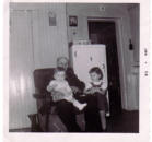 Aurèle Audet (Jan 1958), il est avec Nicole et Mario Audet, enfants de Médard Audet